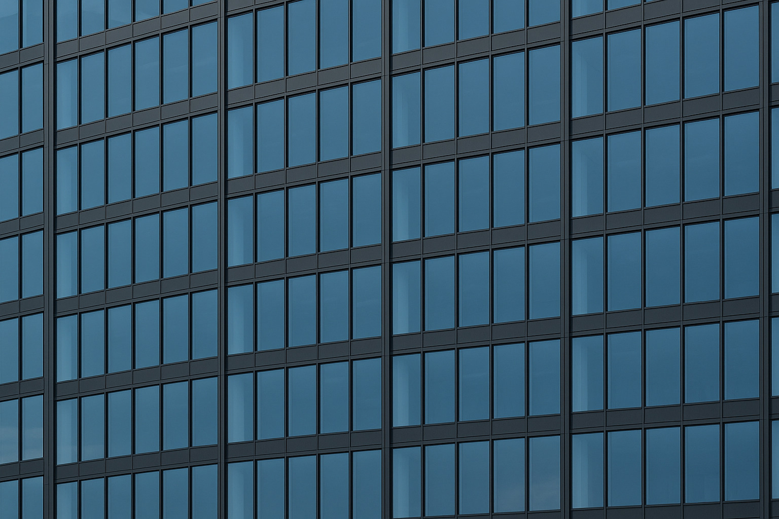 Commercial curtain-wall facade detail with black-framed glazing, Melbourne Square Southbank